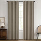 MIULEE 100% Blackout Linen Curtains 42 x 90 Inch Faux Linen 2 Panels | Thermal by MIULEE