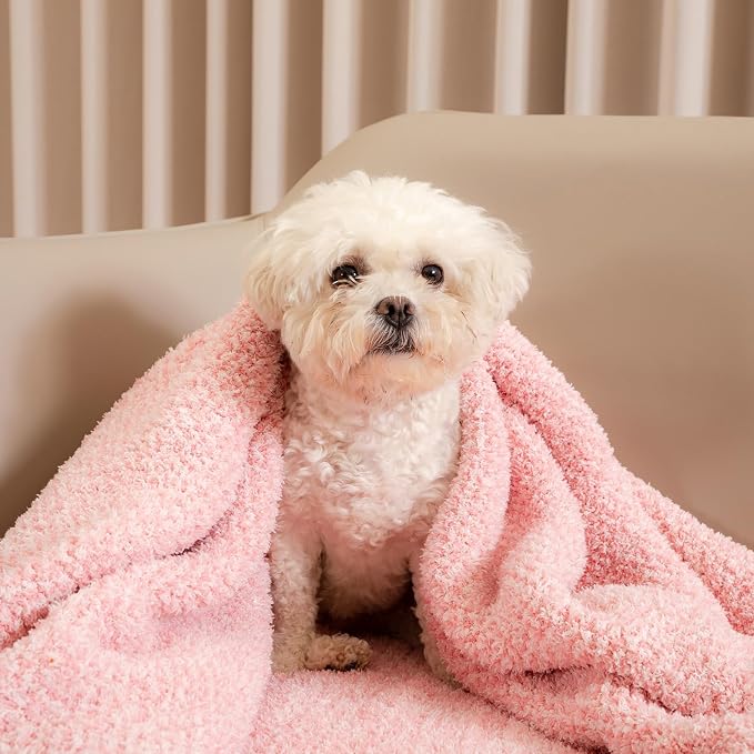 Snuggle Sac Heather Pink Throw Blanket - Image 4