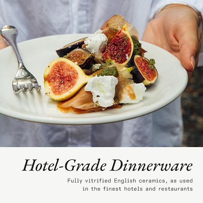 Made In Cookware - Set of 4 - Appetizer Plates - White - Porcelain - Crafted in England