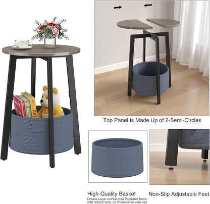 sthmec Small Round Side End Table Set of 2 - Image 7