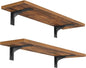 HOOBRO Floating Shelves for Wall, 15.7" Wall Mounted Shelves Set of 2, Hanging by HOOBRO