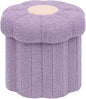 B FSOBEIIALEO Storage Ottoman Foldable, Sunflower Shaped Small Footrest by BFSOBEIIALEO