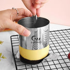 Guowall 1 Pack Seamless Cake Ring Mold Stainless Steel Round Mousse Mould for Baking (Includes 1 Ring, 1 Pusher and 1 Lifter)
