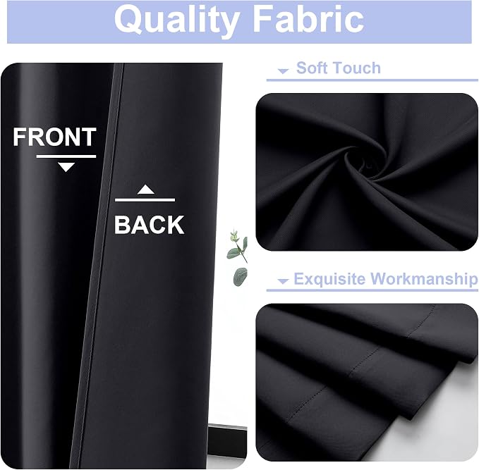 Simplebrand Ava Halloween Black Blackout Curtains - Image 3