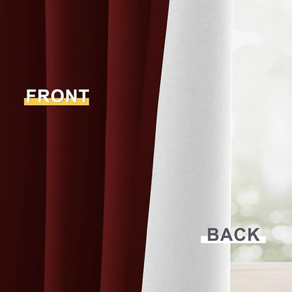 Yakamok Burgundy Red Blackout Curtains 63 Inches Long - Image 6