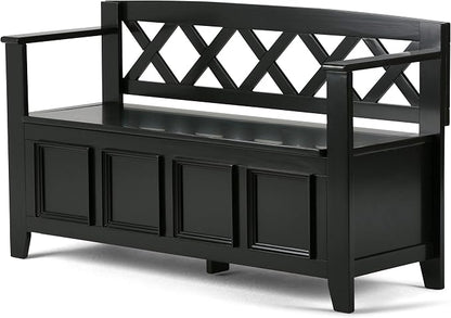 SIMPLIHOME Amherst Entryway Storage Bench - Image 11