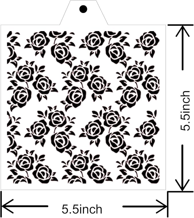 Stencil Genie 16 Pcs 5.5x5.5in Baking Stencils for Royal Icing, Airbrush; Sugar Cookies; Craft Painting