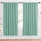 NICETOWN 2 Panels Blackout Curtains, Rod Pocket Window Curtains Room Darkning by NICETOWN