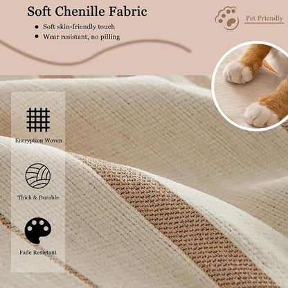 DREAMINGO Couch Cover Washable Chenille Sofa Protector - Image 3