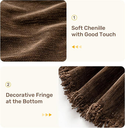 2 Pieces Sectional Couch Covers L Shaped Cover L Coffee | Thick Washable Fabric - Image 7