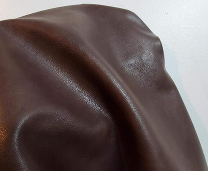 NAT Leathers | Brown Soft Faux Leather Fabric Sheet PU | 4 Yards Cut by The - Image 2