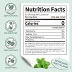 Lynginya Spearmint Tea, 60 Tea Bags - Premium Spearmint Leaves - Natural Herbal Tea - Refreshing & Minty - No Sugar & No Caffeine