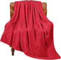 BEDELITE Fleece Blanket Soft Plush Twin Size Blanket Red 60"x80" | Ultra Soft by BEDELITE