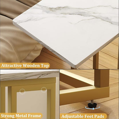 Function Home C Shaped End Table, Small Side Tables - Image 6