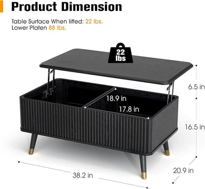 JOINICE Lift Top Coffee Table - Image 2