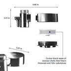 Tappwater EcoPro Compact - Smallest Tap Water Filter Available, Filters 100+ substances. 5 Stage Nanotechnology Water Filtration System. Faucet Water Filter (Chrome)