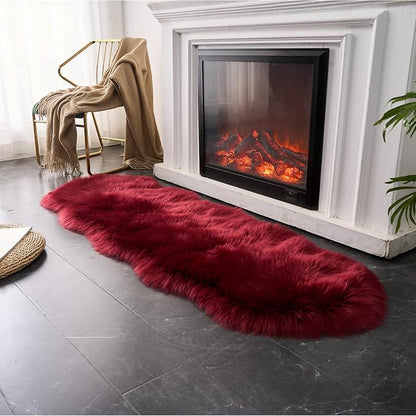EasyJoy Ultra Soft Fluffy Shaggy Area Rug Faux Fur Rug Chair Cover Seat Pad - Image 3