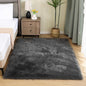 Latepis 4x6 Shag Dark Grey Faux Fur Sheepskin Rug Bedside Plush Rugs Washable by Latepis