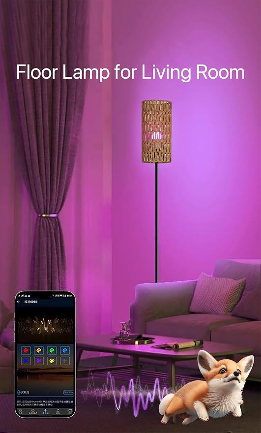 Ruiever Floor Lamp for Living Room, Farmhouse Floor lamp, Modern Standing lamp - Image 5