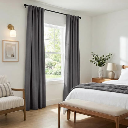 INOVADAY 100% Blackout Linen Curtains - Image 6