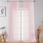 Extra Long Blush Sheer Curtains by WelvetBLK