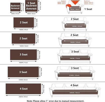 Velvet Couch Cover, Plush Sectional Sofa Cover Washable, Anti Slip Sofa - Image 5