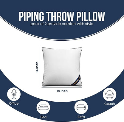 Utopia Bedding 14x14 Throw Pillow Inserts, Decorative Pillows, Plush & - Image 2