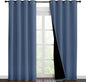 NICETOWN 100% Blackout Curtains 86 inches Long, Pair of Energy Smart & Noise by NICETOWN