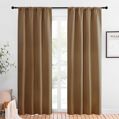 NICETOWN Blackout Curtains for Living Curtains, 1 Pair, 34-inch W x 84-inch L by NICETOWN