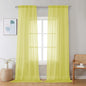 Chyhomenyc Lemon Sheer Curtains 96 inches Long 2 Panels, Light Filtering Soft by Chyhomenyc