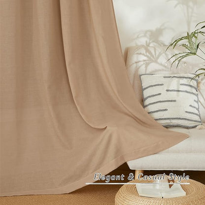 NICETOWN Linen 36 inch Curtains - Image 3