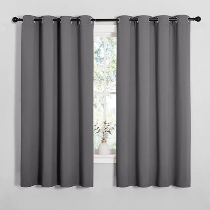 NICETOWN Grey Blackout Curtain Panels - Image 2