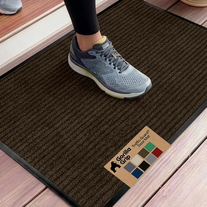 GORILLA GRIP Waterproof Traffic Guard Door Mat, Indoor Outdoor Heavy Duty by Unknown