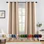 MIULEE Blackout Curtains for Bedroom 2 Panels 40 x 96 Inch Long Beige | Thermal by MIULEE