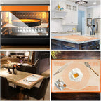 Non-slip Silicone Pastry Mat 28X20 inches Baking Mat with Measurement, Perfect for Dough, Pastry, Pie Crust, Fondant, Cookies, Bread, Pasta, Pizza, Food Grade Kitchen Counter Mats