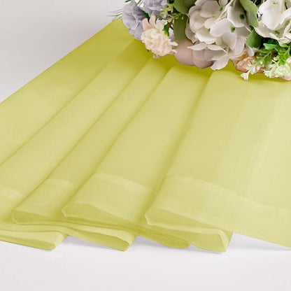 Lemon Sheer Curtains for Bedroom Living Room 90 Inches Long, Elegant Solid - Image 7