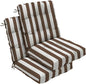 Outdoor Chair Cushions Set of 2, High Back Soft Seat Pad, Indoor Outside Use by zanwuhwyd