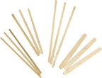 10,000 Count | KingSeal Natural Birch Wood Coffee Beverage Stirrers, Stir Sticks, 5.5 Inches, Round End, Bulk Pack - 10 Boxes x 1000 Stirrers