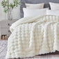 60x80 Inches Ultra-Soft Fuzzy Faux Fur Plush Twin Size Blanket by Serenhom