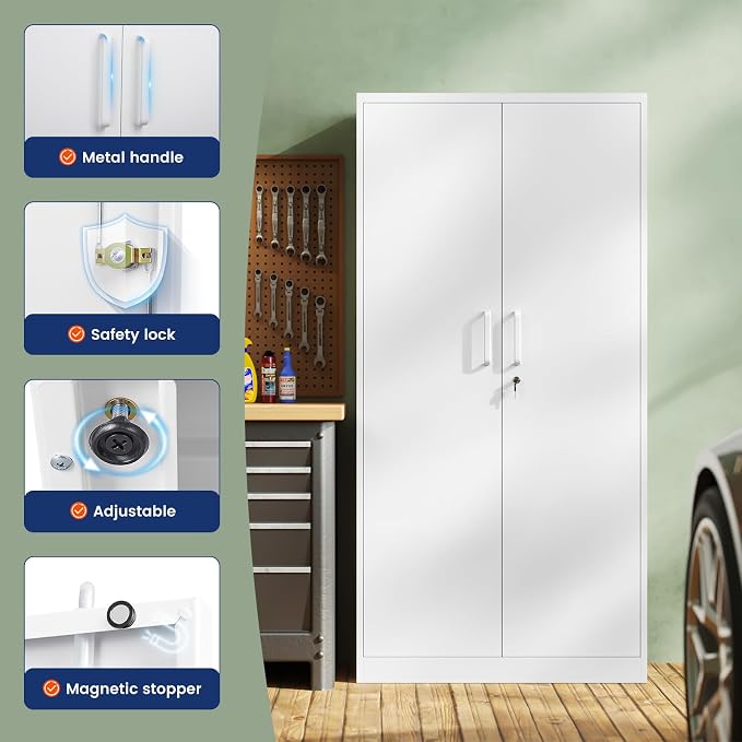 Yizosh Metal Storage Cabinet - Image 4