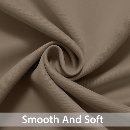 Yakamok Room Darkening Curtains 52x84 inch Length Khaki-Living Room | 2 panels - Image 6