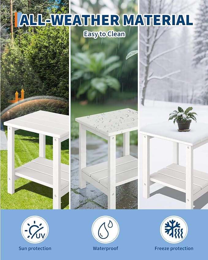 GarveeLife Poly Lumber Rocking Chair Outdoor Set of 2 - Image 6