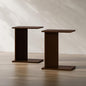 RECCI Solid Bamboo C-Shaped End Table Set of 2 by RECCI