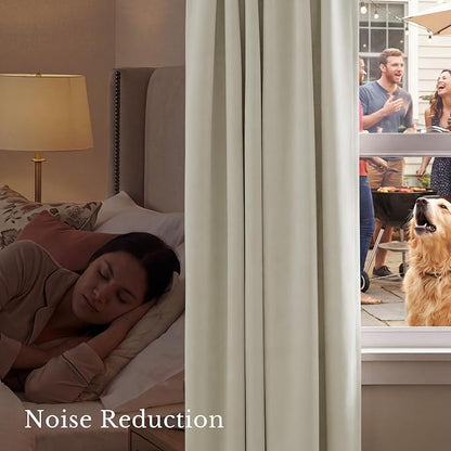 NICETOWN Window Treatment Thermal Insulated Rod Pocket Room Darkening - Image 4