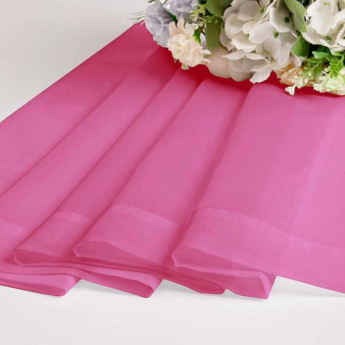 Hot Pink Sheer Curtains 84 Inches Long - Image 7