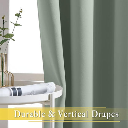 NICETOWN Blackout Sage Green Curtain - Image 5