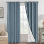 H.VERSAILTEX Linen Curtains 100% Blackout Curtains by HVERSAILTEX