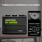 Candy™ Portable Espresso Coffee Maker with Strap for Travel, 3 in 1 One-Touch Operation, Rechargeable Up to 60 Cups(Cold), for Ground, Ideal for Camping, RV & Outdoor Use, Fast Heating in Plug-in Mode