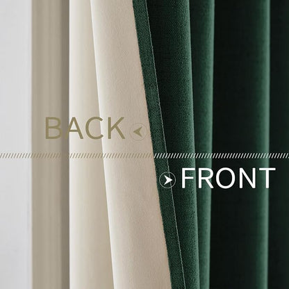 MIULEE 100% Blackout Linen Curtains - Image 6