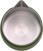 Normcore Handleless Milk Frothing Jug, Milk Pitcher 20.3 oz, Milk Frother Steamer Cup Stainless Steel Espresso Cup, Round Spout, Green, 600 ml